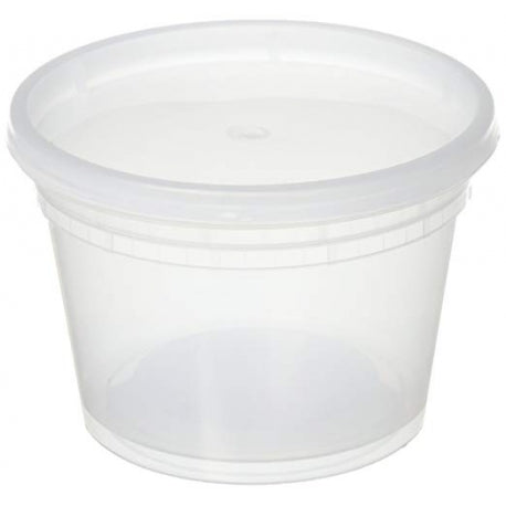 Container - 16 ounce Polypro with Lid