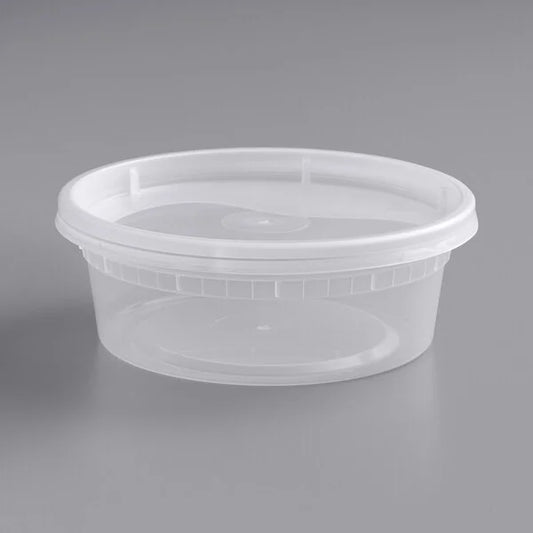 Container - 8 ounce Polypro with Lid